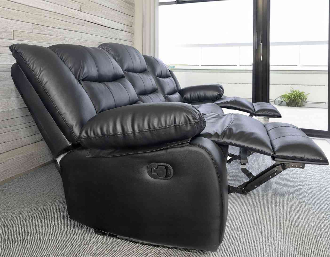Roma Recliner Sofa - Leather, 3+2 Seater