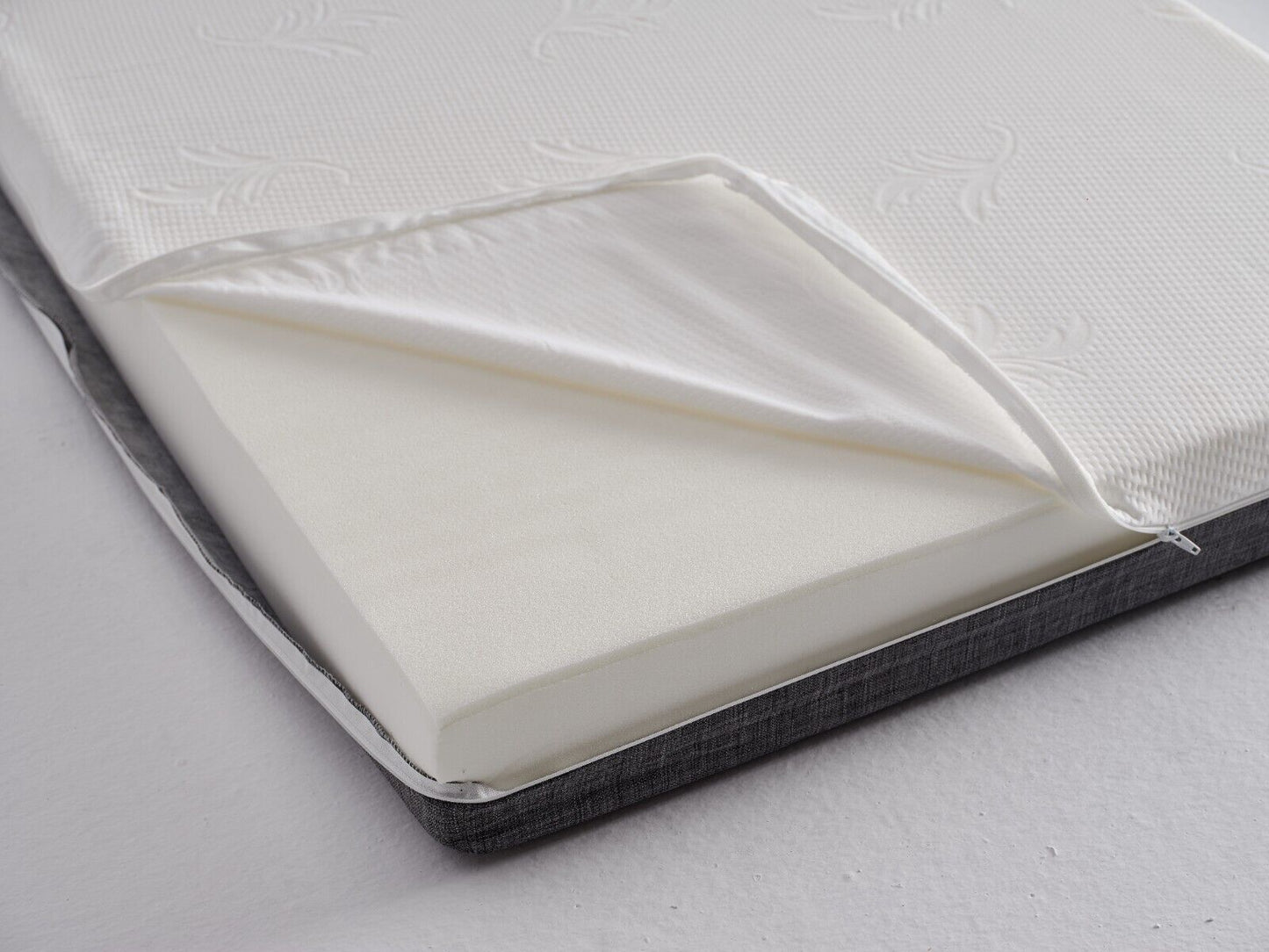 Single Mattress 5 Inch Deep Thick Orthopedic Medium Hard Firm Foam White 3ft