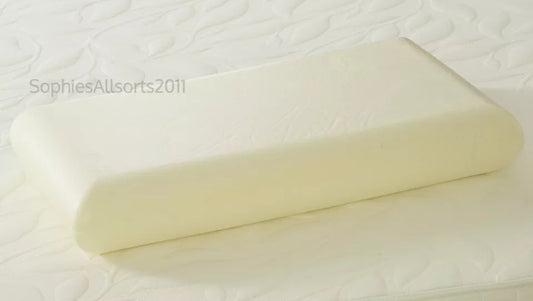 Naked Orthopeadic Support Domed Ergonomic 100% Memory Foam Pillow Cushion