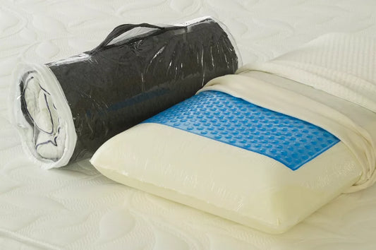Large Contour Memory Foam Pillow with Cooling Gel Cervical Head Back Support