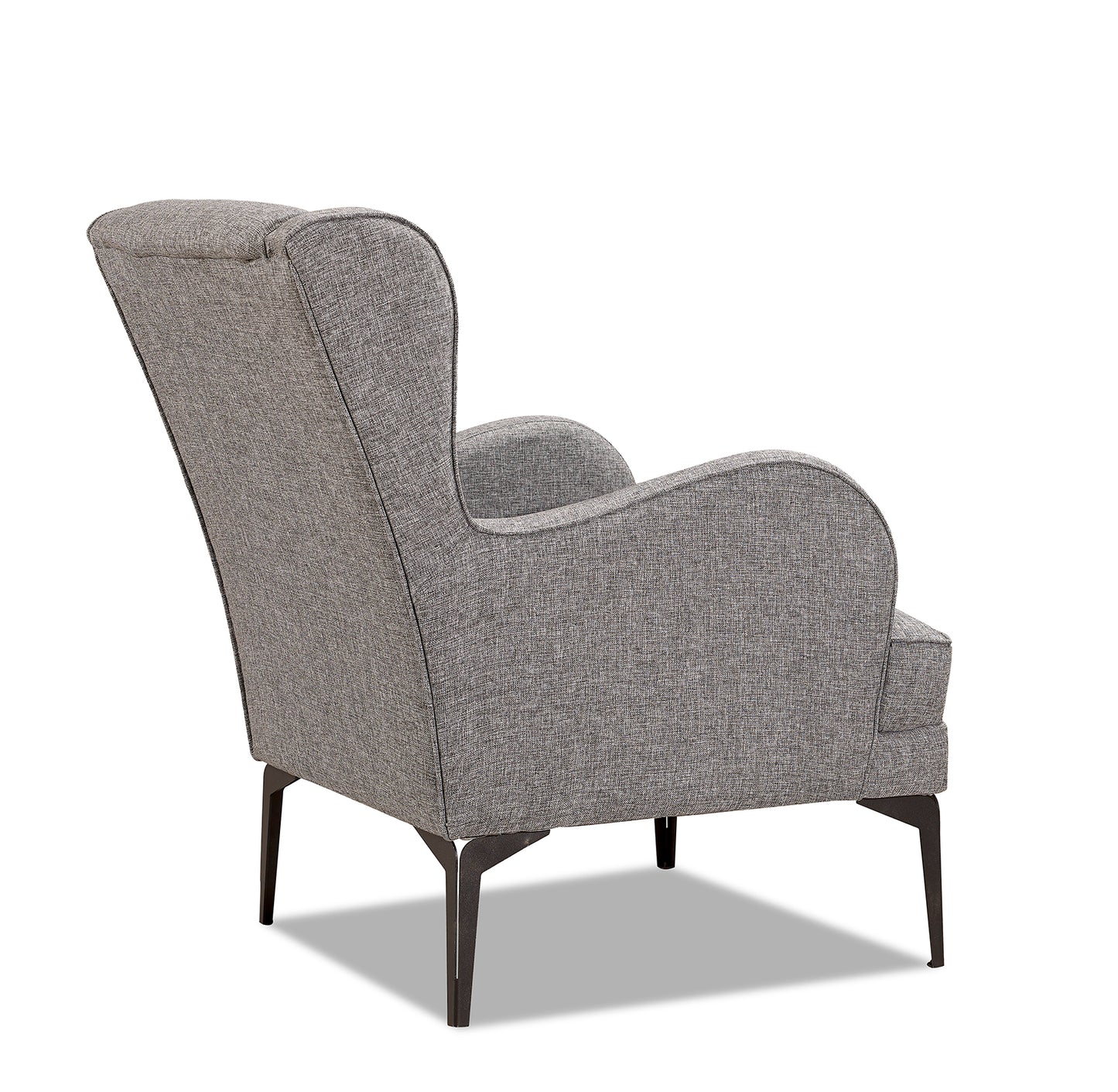 Arya Berger Grey 1-Seater Fabric Sofa