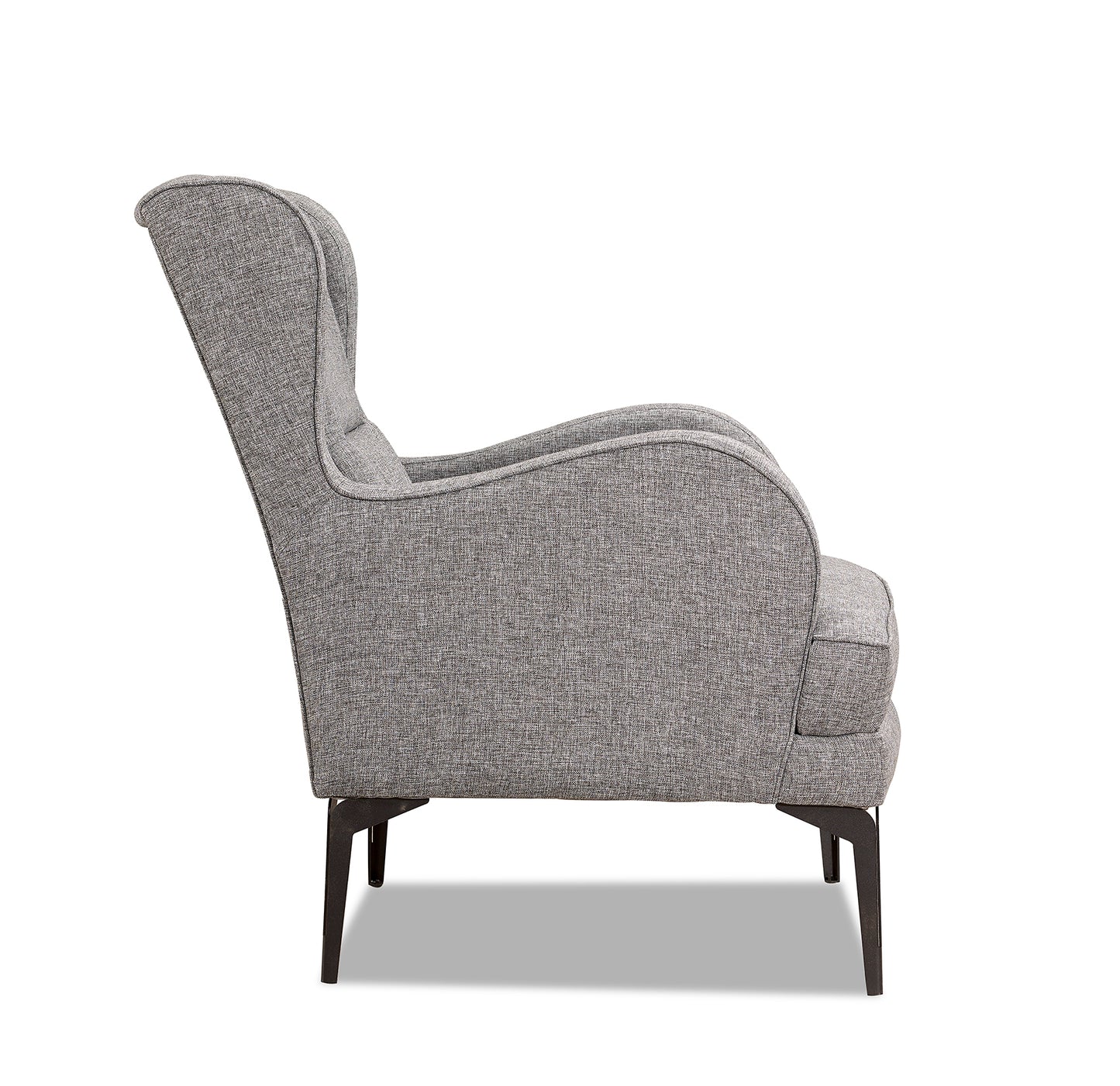 Arya Berger Grey 1-Seater Fabric Sofa