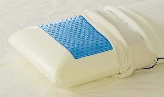 Cool Gel Orthopeadic Support Domed Ergonomic 100% Memory Foam Pillow Cushion