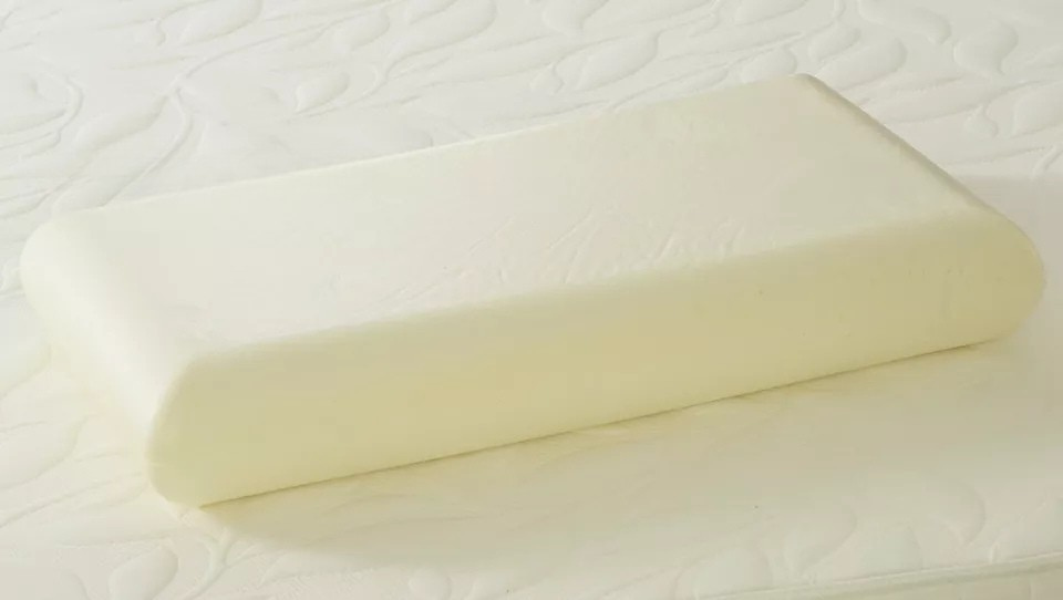 Naked Orthopeadic Support Domed Ergonomic 100% Memory Foam Pillow Cushion