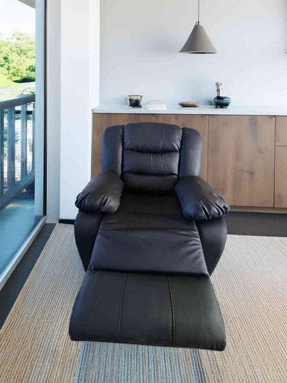 Modern Faux Leather Recliner Armchair Reclining Sofa Chair Lounge Cinema Gaming