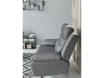 Emerson Grey Fabric 3 Seater 2 Seater Manual Recliner Sofa