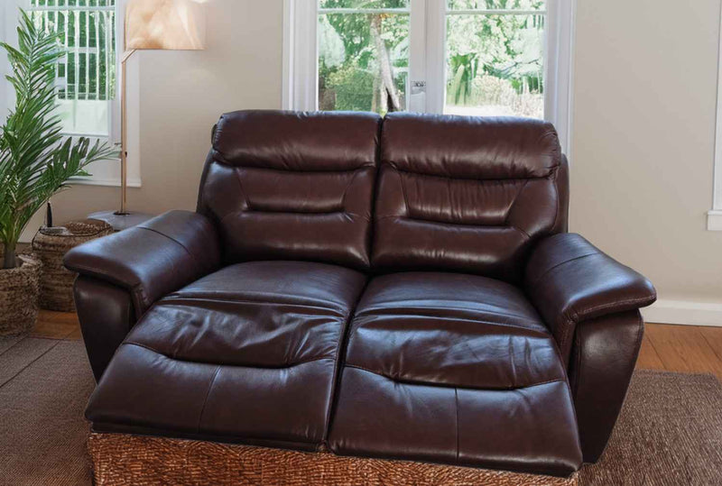 Darwin Grey Leather 3 Seater 2 Seater Electric Power Recliner Sofa