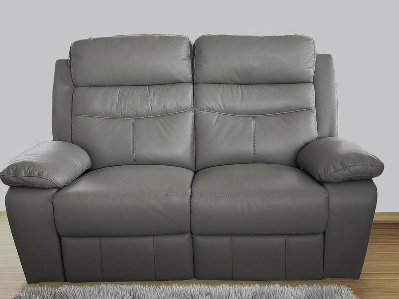 Emerson Grey Fabric 3 Seater 2 Seater Manual Recliner Sofa