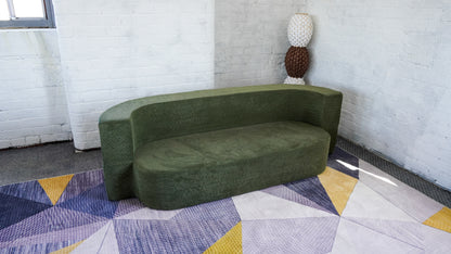 Richmond Foam Sofa Bed, Foldable Sofa Bed, No Assembly, Brown & Green