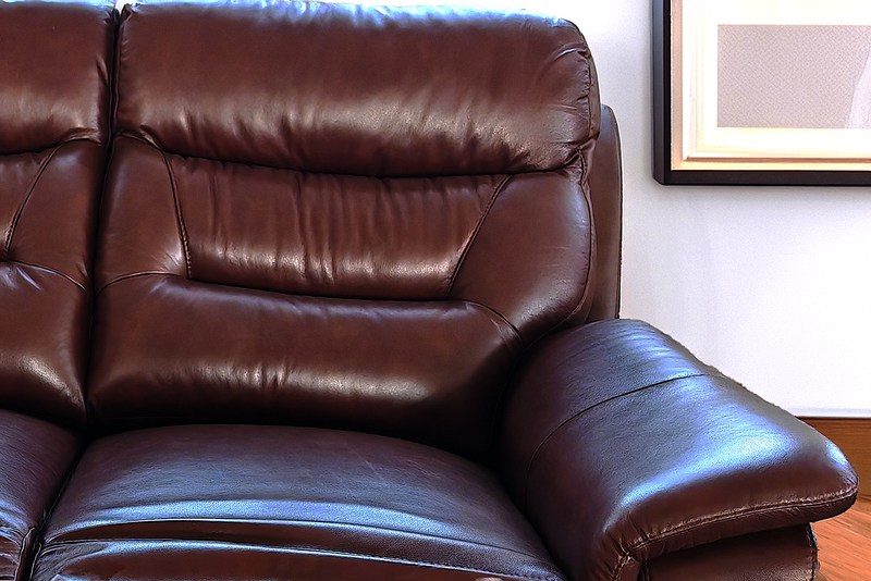 Darwin Grey Leather 3 Seater 2 Seater Electric Power Recliner Sofa