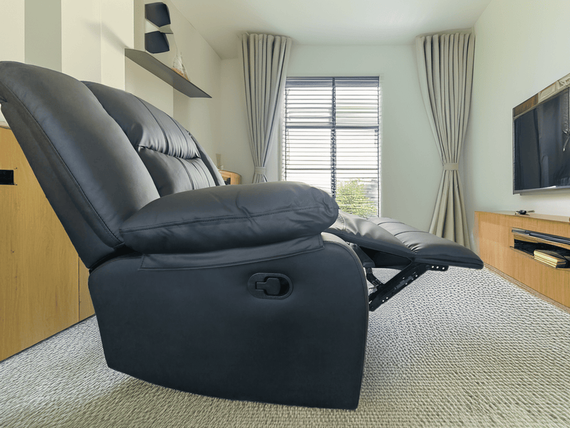 Modern Faux Leather Recliner Armchair Reclining Sofa Chair Lounge Cinema Gaming