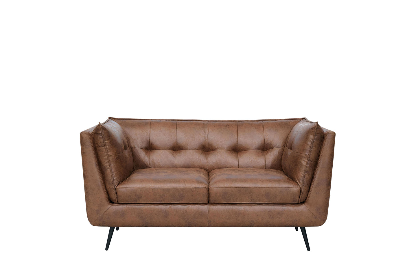 The Melbourne Suite - Brown Faux Leather Available as a 1, 2, or 3-seater