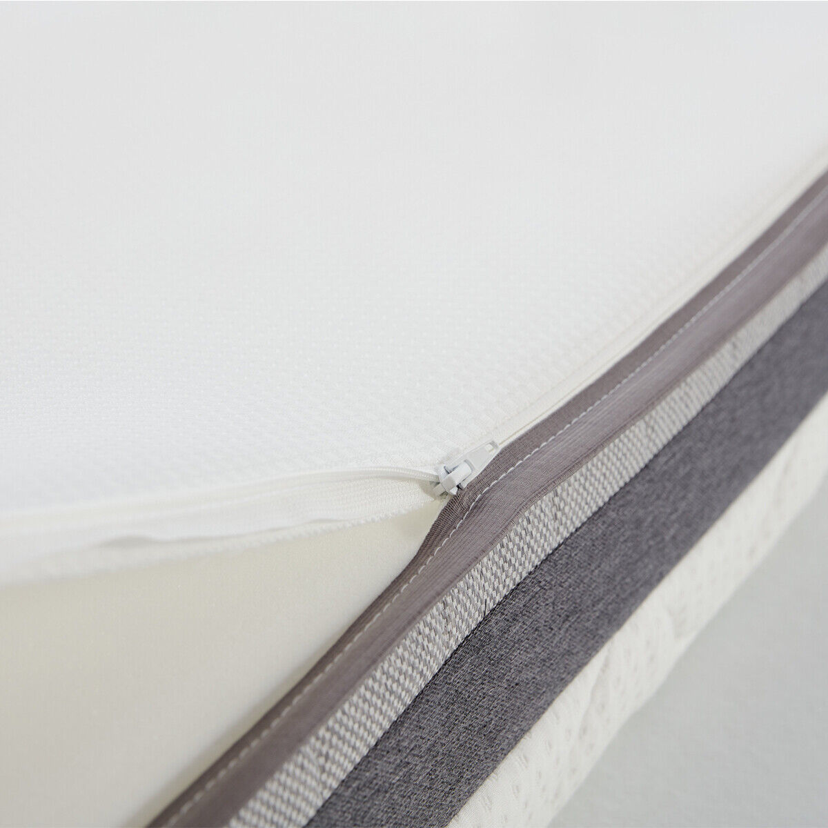 Foam Mattress Double Bed 6 Inch Extra Deep Thick Orthopedic Medium Hard White