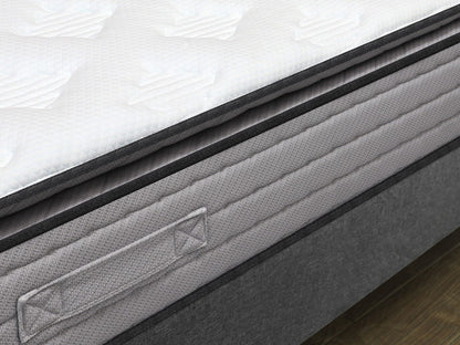 Mattress Pillow Top Pocket Spring Gel Foam Quilted Deluxe Double King