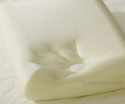 Naked Orthopeadic Support Domed Ergonomic 100% Memory Foam Pillow Cushion