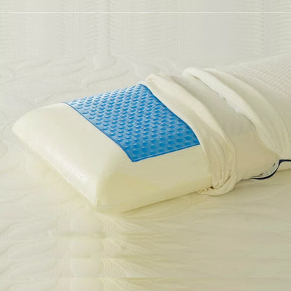 Large Contour Memory Foam Pillow with Cooling Gel Cervical Head Back Support