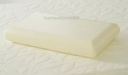 Naked Orthopeadic Support Domed Ergonomic 100% Memory Foam Pillow Cushion