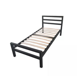 Strong Metal Bed Frame 3ft 4ft6 Double Size Solid Bedstead Base Home Furniture