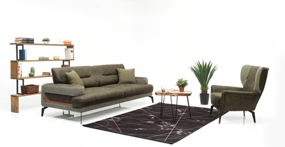 Napoli Design - Green - 3+1+1 Sofa Set for Living Room