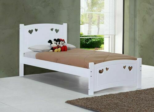 Heart Bed | 3ft Children's Wood Bedding Frame | Furniture UK