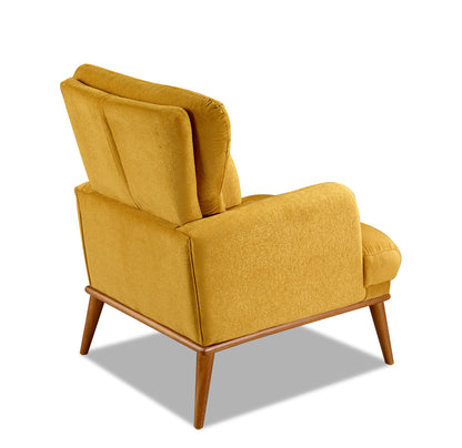 Star Mustard Sofa 1 Seater Fabric Arm Chair Montana Steel Trusse Turkey Made